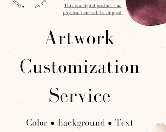 Artwork Customization Service – Color Change, Resizing, Background Change & Text for Medical and Anatomy Wall Art