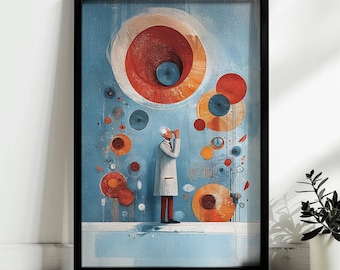 Optometry Artwork | Ophthalmology Art Print | Eye Doctor Poster | Optometrist Office Decor | Oculist | Clinic Wall Art | Optometry Gift