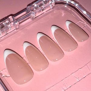 White French nails - Press On Nails UK