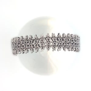 Chainmaille Bracelet “Northern Lights” -  handmade Jewelry, Stainless Steel, gothic, fantasy, steampunk