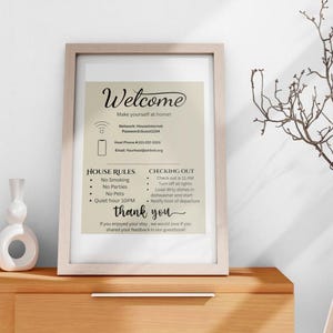 Airbnb Welcome Sign