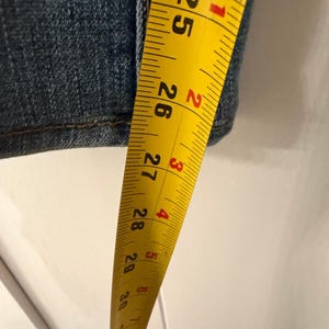 True Religion VINTAGE denim jeans yellow stitching bootcut leg in women’s sz 30 image 10