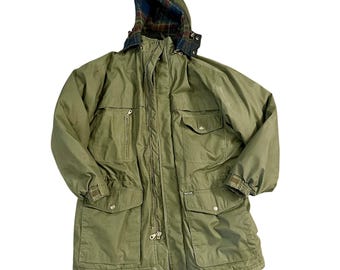 Pacific Trail VINTAGE fleece lined coat in army green size Large