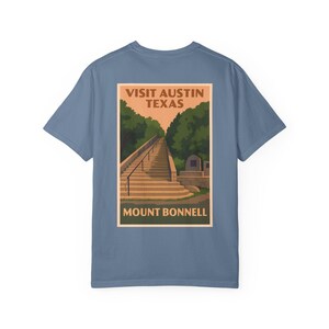 Mount Bonnell Shirt, Austin Texas T-Shirt, Comfort Colors Shirt, Unisex Tee, Austin Vintage Graphic T-Shirt, Retro Austin Gift