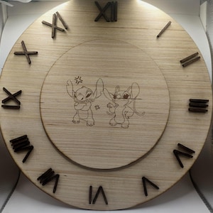 Wooden wall clock