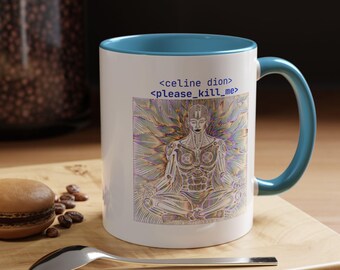 Icon "please_kill_me" Cyber Buddha Mug | Accent Coffee Mug