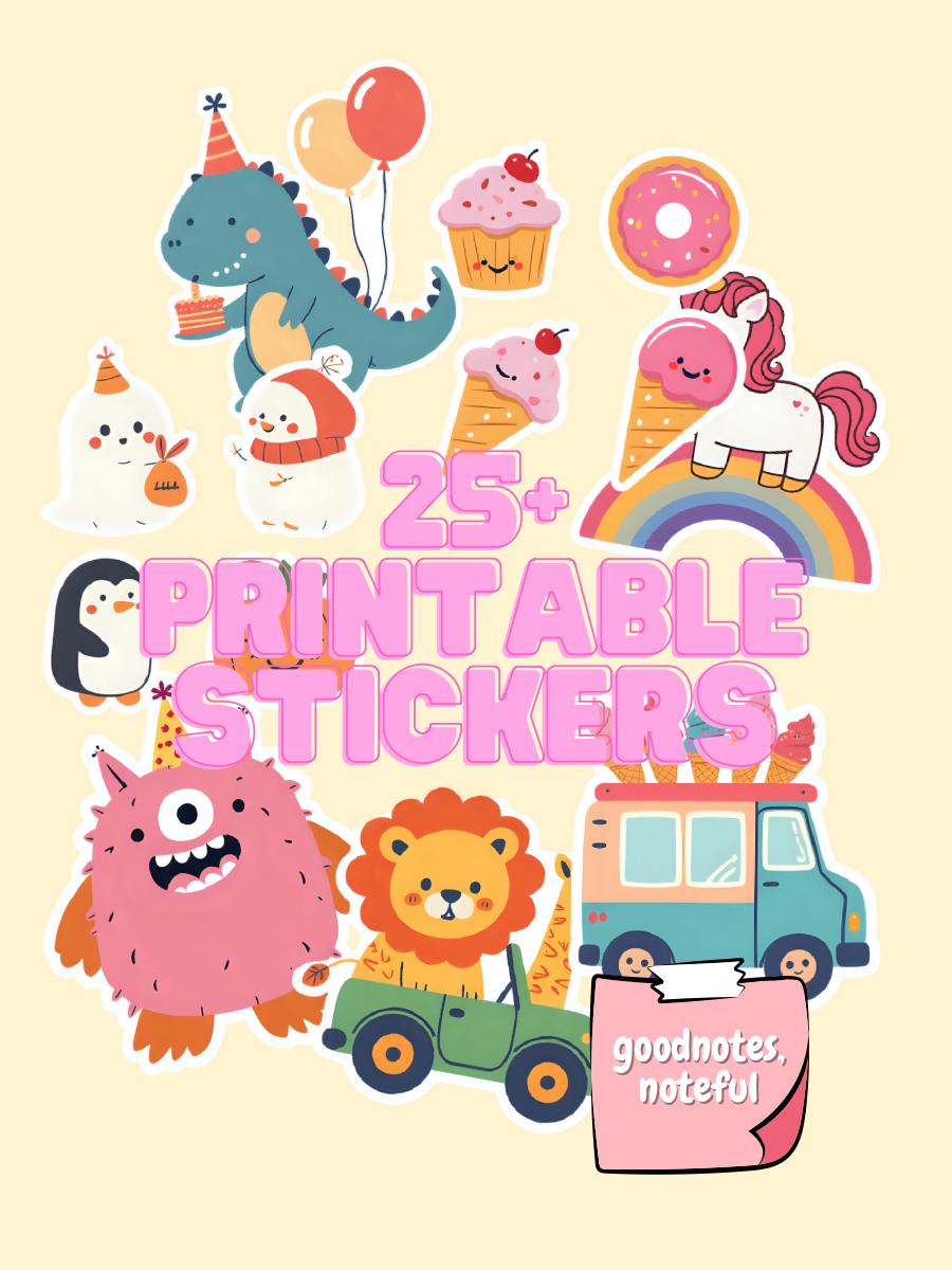 Stickers para imprimir - Etsy México, image size:900x1200