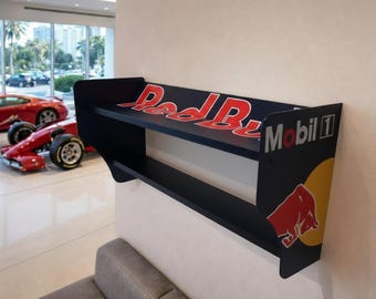 Red Bull spoiler shelf, Mobil Racing Shell Combo Decal – Retro Motorsport.