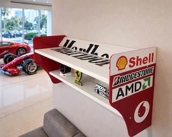 Alerón Ferrari, calcomanía Bridgestone AMD Racing Shell Combo – Retro Motorsport.