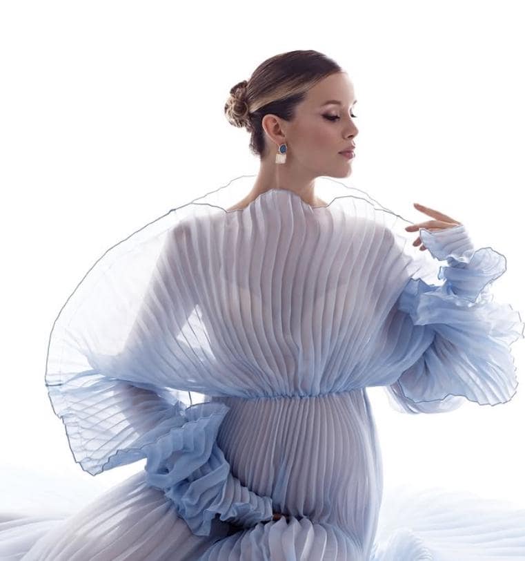 princess polly baby blue dress Maternity Gown Bishop Sleeves Baby Shower Dress Wrap Side Slit Sweetheart  Maxi Photo Shoot for Photography（Spruce Blue XL ） in Kenya main image 0