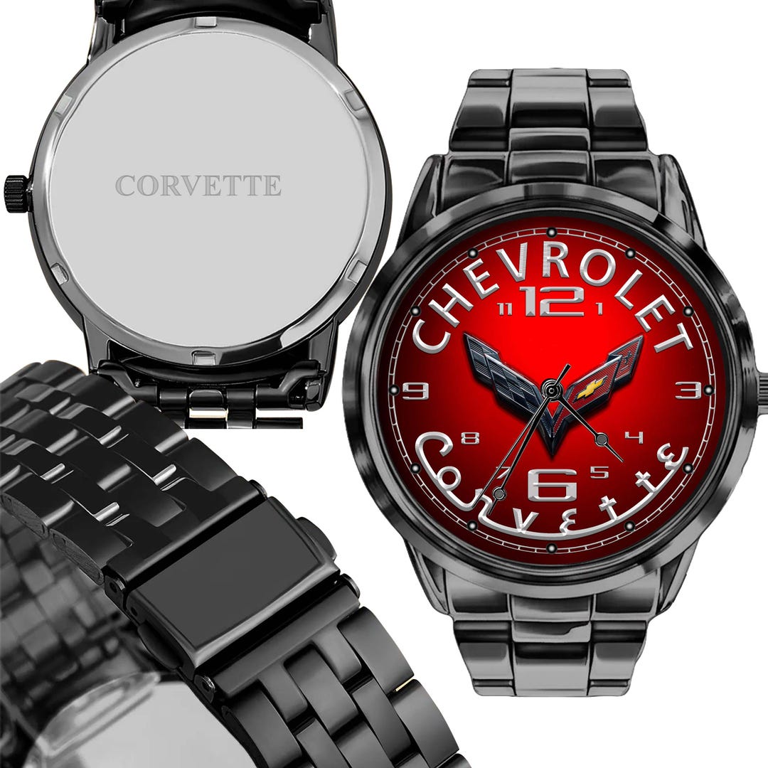 Chevrolet Corvette Racing Car Logo Idea Watches - Etsy