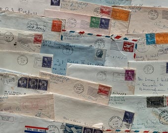 Vintage Handwritten Letters with Envelopes | 1950s-1960s Correspondence Ephemera