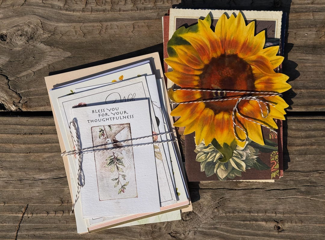 Vintage Floral Card Set | Botanical Art, Junk Journal (10pc) - Etsy