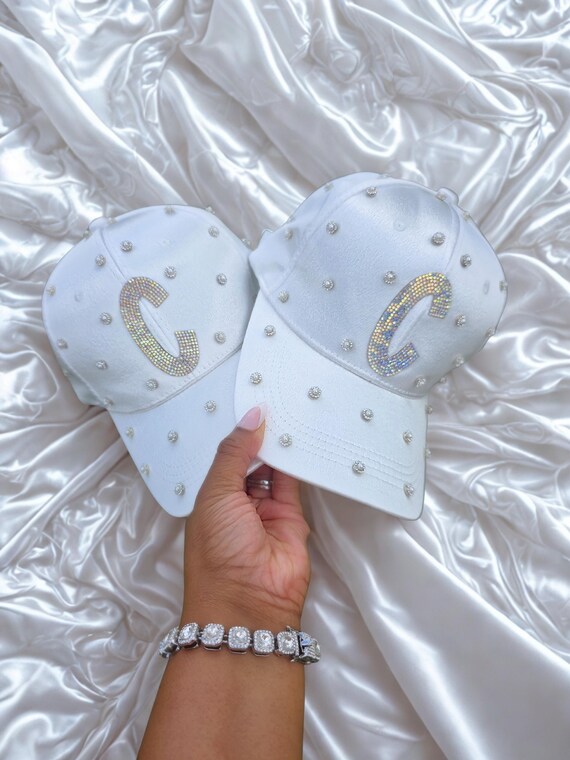 Bridal Party/bride White Satin Crystal Pearl Rhinestone  display picture 1