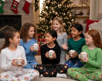 Youth Softball Christmas Pajama Pants, Holiday Lounge Pants for Girls, Youth Softball PJ Bottoms, Cozy Sleepwear (Bottoms ONLY)