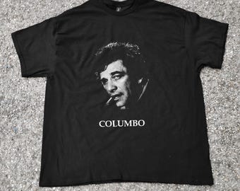Columbo Unisex Medium Cotton Tee - Retro TV Show Shirt, Vintage Style Gift, Perfect for Fans, Casual Wear, Everyday Style