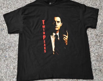 Unisex Shirt Agent Cooper Twin Peaks, Original Graphic tee, David Lynch Movie Fan, Cotton T-Shirt, Pop Culture TV Show Shirt