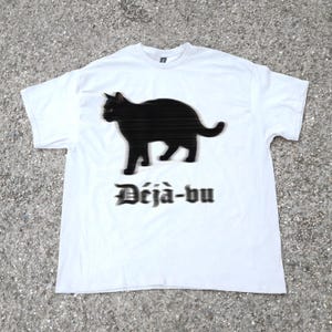 Matrix Movie unisex-tröja, svart katt-t-shirt, Cyberpunk-t-shirt, déjà vu-t-shirt, filmfan-gåva, oversize-t-shirt, hacker-tröja, present till filmälskare