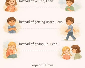 Kids Emotional Regulation Workbook, Preschool Kindergarten Learning Activities (PDF Download)