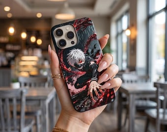 Funda para iPhone con diseño de anime y manga de Tokio para iPhone 17, 15, 14, 13, 12 Pro Max, XS, XR, Mini, 7, 10 Plus, Samsung S23, S24, S25 Ultra y Google Pixel 10 Pro.