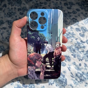 JJK Anime Manga iPhone Case voor iPhone 15 14 13 12 11 Pro Max XS XR Mini 7 8 Plus & Samsung S21 S22 S23 Ultra Google Pixel 8 Pro Case