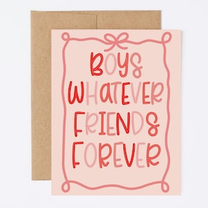 Amigos para siempre: Tarjeta de felicitación divertida y atrevida, perfecta para mejores amigos, interior en blanco.
