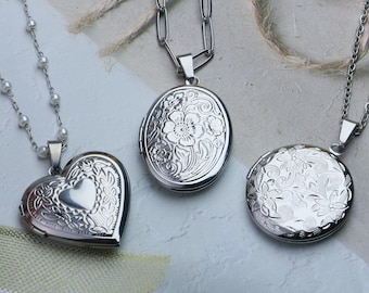 Colar com pingente personalizado em ouro 18K com foto: Colar com pingente em formato de coração, presente personalizado para ela, presente exclusivo para namorada.