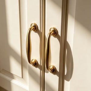 Tiradores y pomos de latón antiguo cepillado para armarios, color dorado, únicos, para armarios y vestidores, 76 mm, 96 mm, 128 mm, 160 mm, 192 mm.