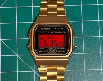 Blood Money v2 - Deluxe Modded F91W Watch
