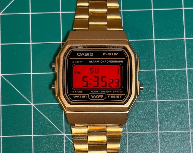 Blood Money v2 - Deluxe Modded F91W Watch