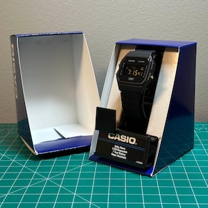 Zegarek Casio F91W z odwróconą modyfikacją – edycja Blackout zdjęcie 4
