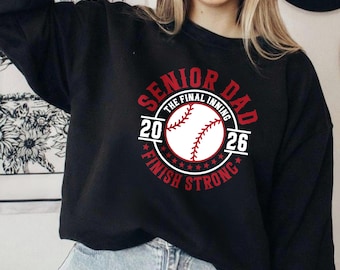 Custom Senior Baseball Dad 2026 Shirt, Senior Dad Baseball Tshirt, Baseball Lover Gift, Graduation T-Shirt, Game Day, Baseball Dad Gift Idea