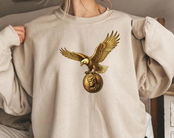Golden Eagle Holding Trump Dollar Shirt, Patriotic USA Tee, Liberty Coin T-Shirt, 250th America Vintage Gift, Patriotic Heritage Tee, Unsex