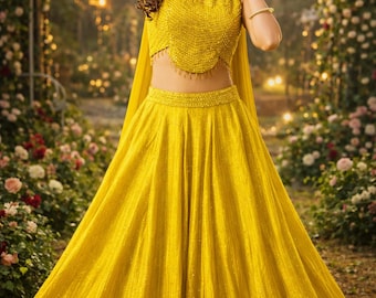 Partywear where heavy sequence work, Lahenga