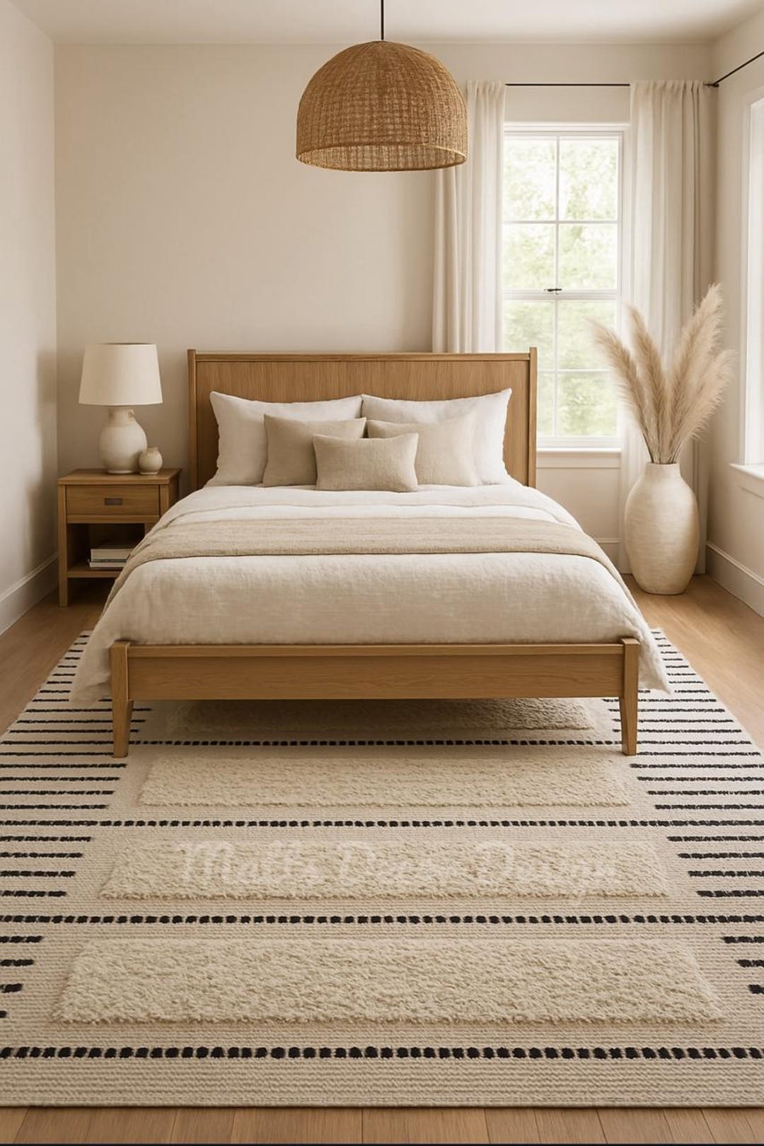 Diva Natural White & Black Shag Rugs- - Etsy