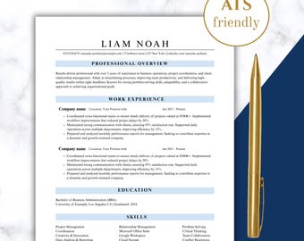 Sjabloon voor ATS-cv | Modern cv-ontwerp | Bewerkbaar ontwerp van loopbaanapplicaties