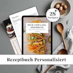 Rezeptbuch Personalisiert | Rezeptbuch Vorlage | GoodNotes Rezept buch Vintage | Kochbuch digital | Rezepte | Sofort Download