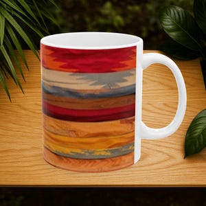 Elegant Letter H Mug: Red & Gold Santa Hat Design