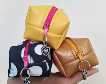 Small Zipper Pouch - Handmade Colorful Mini Wallet Coin Purse - Gift for Any Occasion, Practical Accessory for Women and Men