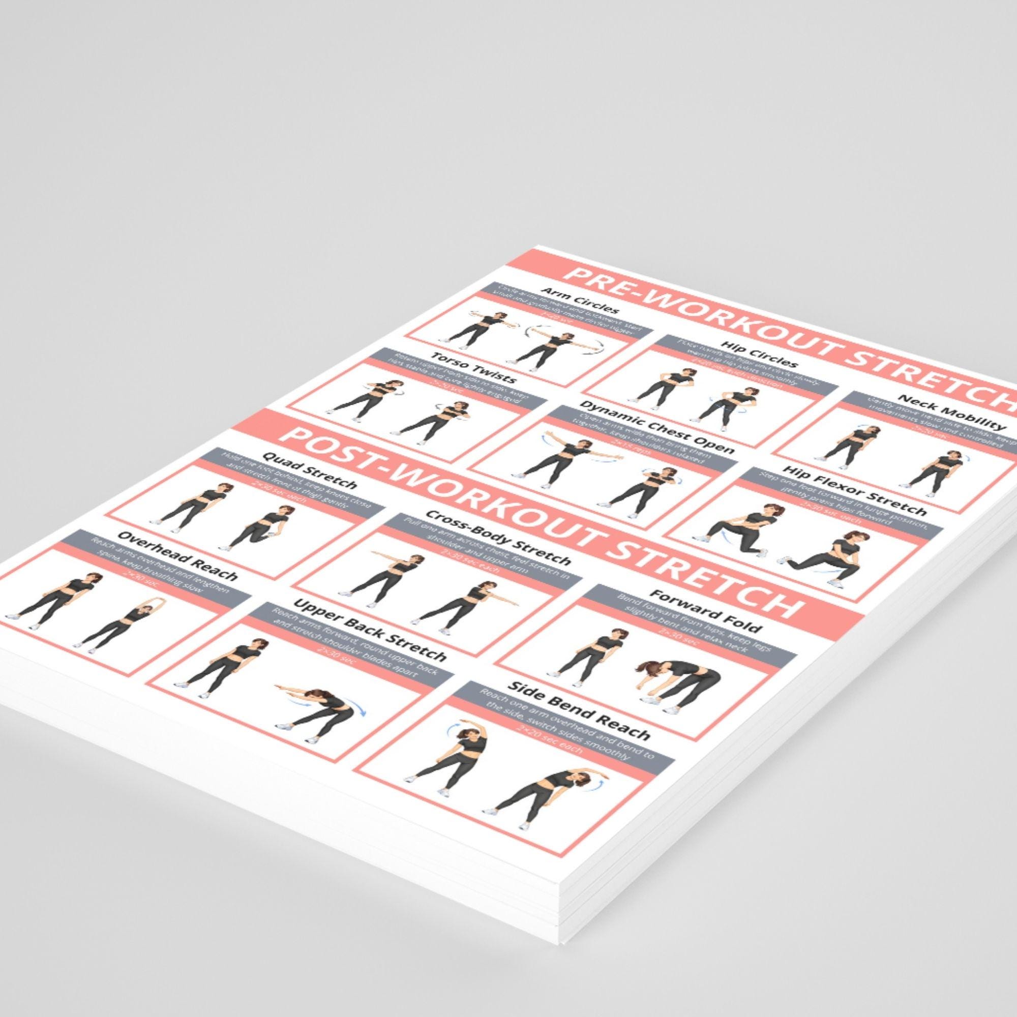 Hamstrings and Glutes Workout Poster PDF, Glute and Hamstring Gym ...