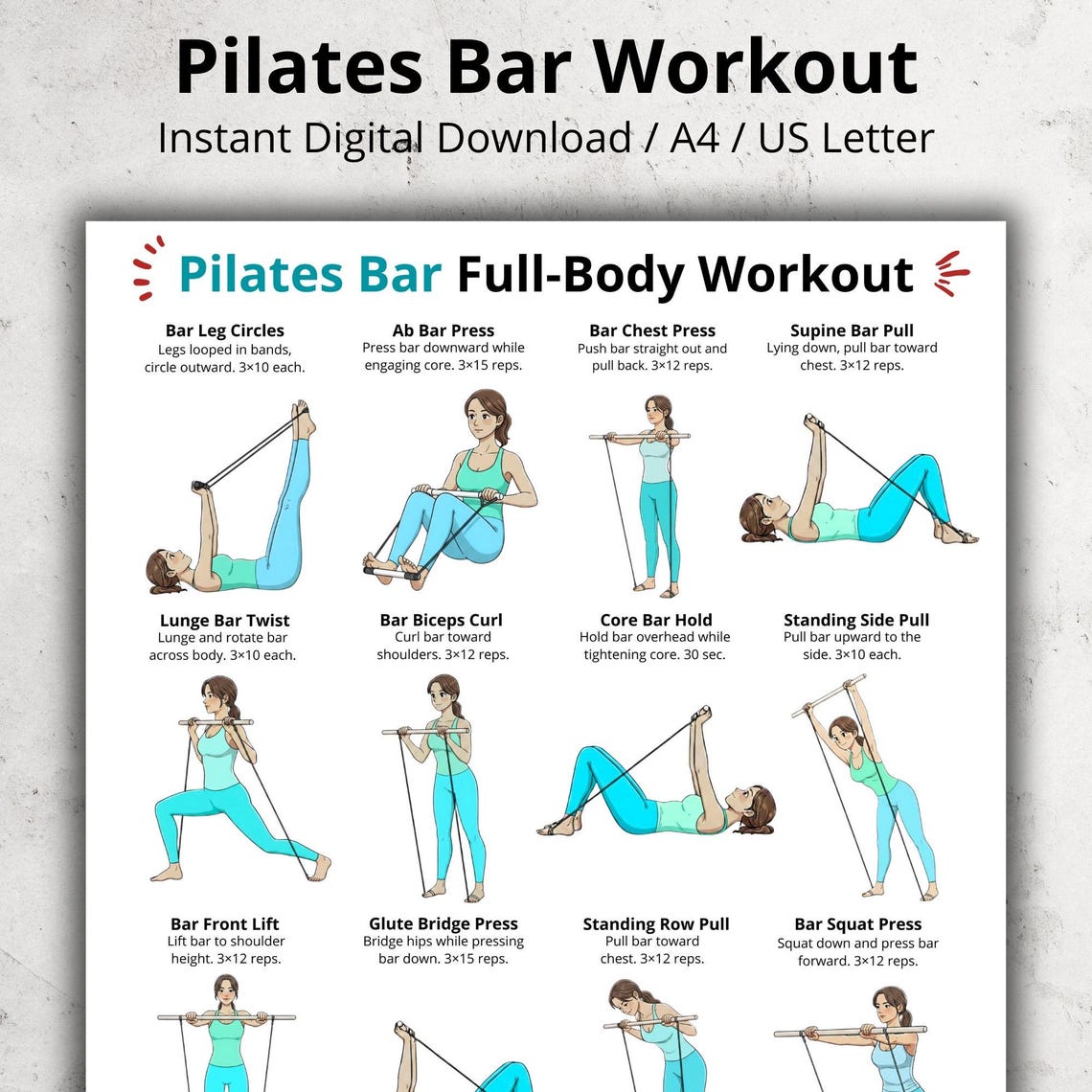pilates bar exercises