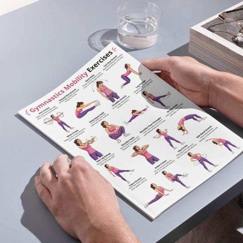 Gymnastics Exercises, Full Body Workout Chart Printable, Mobility ...