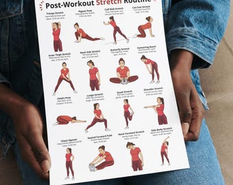 Poster Da Parete 24x36: Stretching Ed Esercizio Fisico Per Donna - Guida Professionale Per Fitness Club