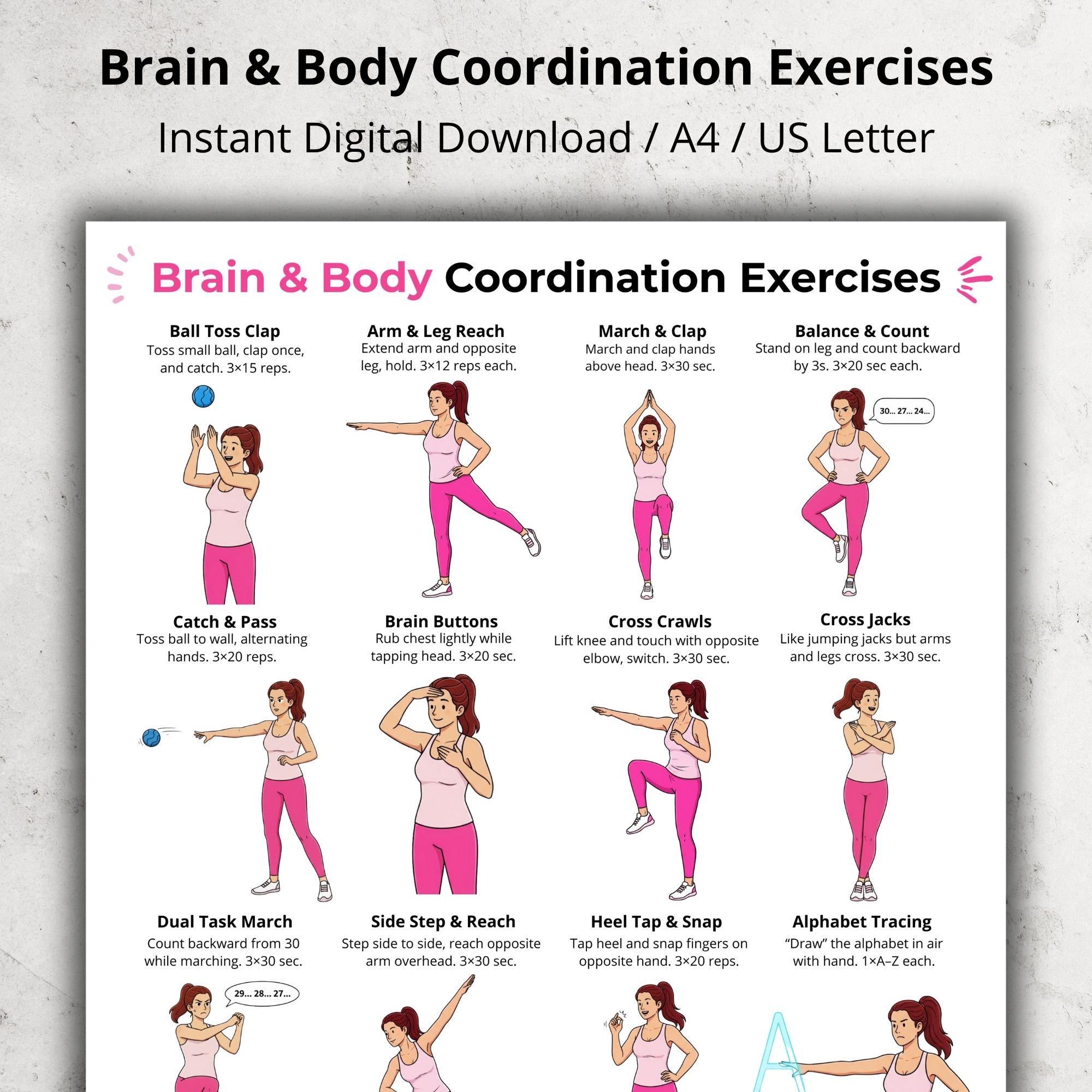 senior cardio exercise with cognitive tasks like counting and clapping