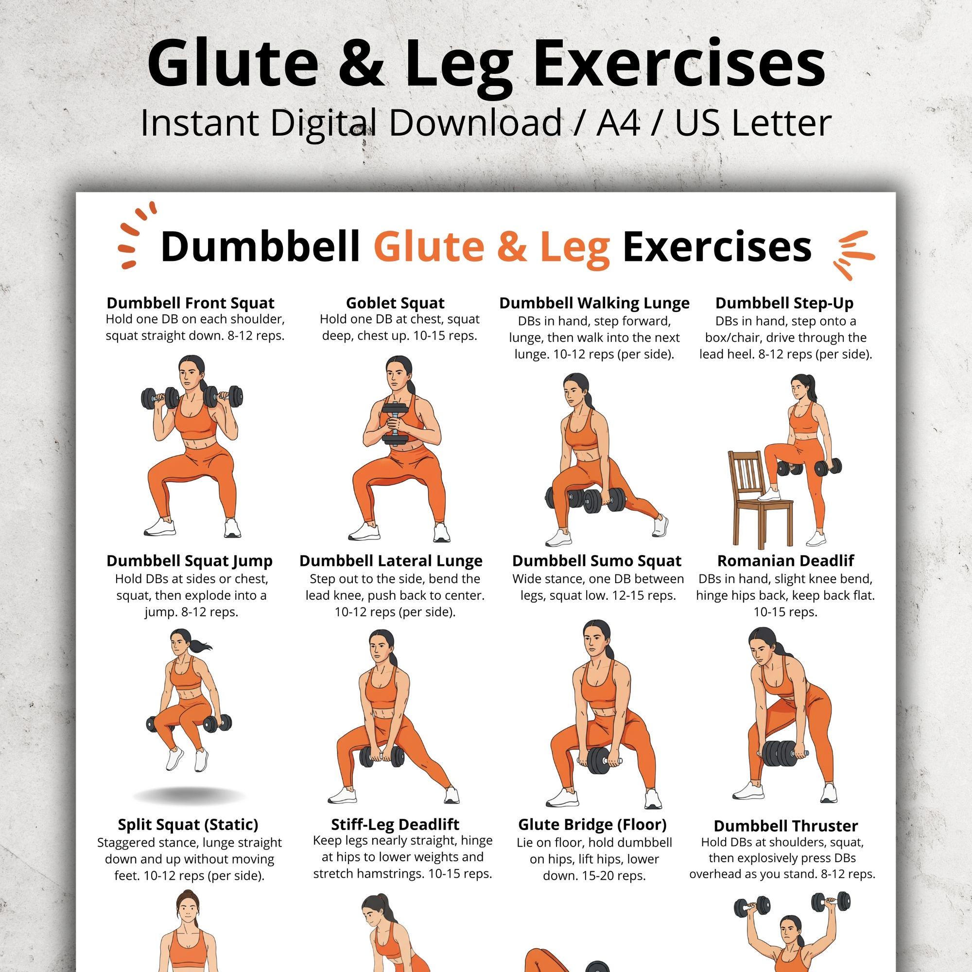 Leg And Glute Workout With Dumbbells: Sculpt Stronger Lower Body