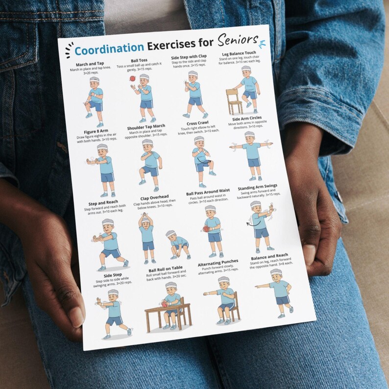 Coordination and Balance Exercises for Seniors | Gentle Stability ...