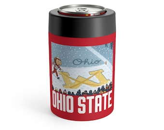 Uchwyt na puszki na stadion śnieżny Ohio State | Chłodziarka na puszki, izolowana osłona