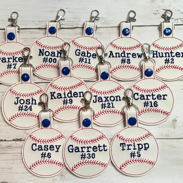 Personalized Bag Charm Tag Baseball & Softball Mom Tag