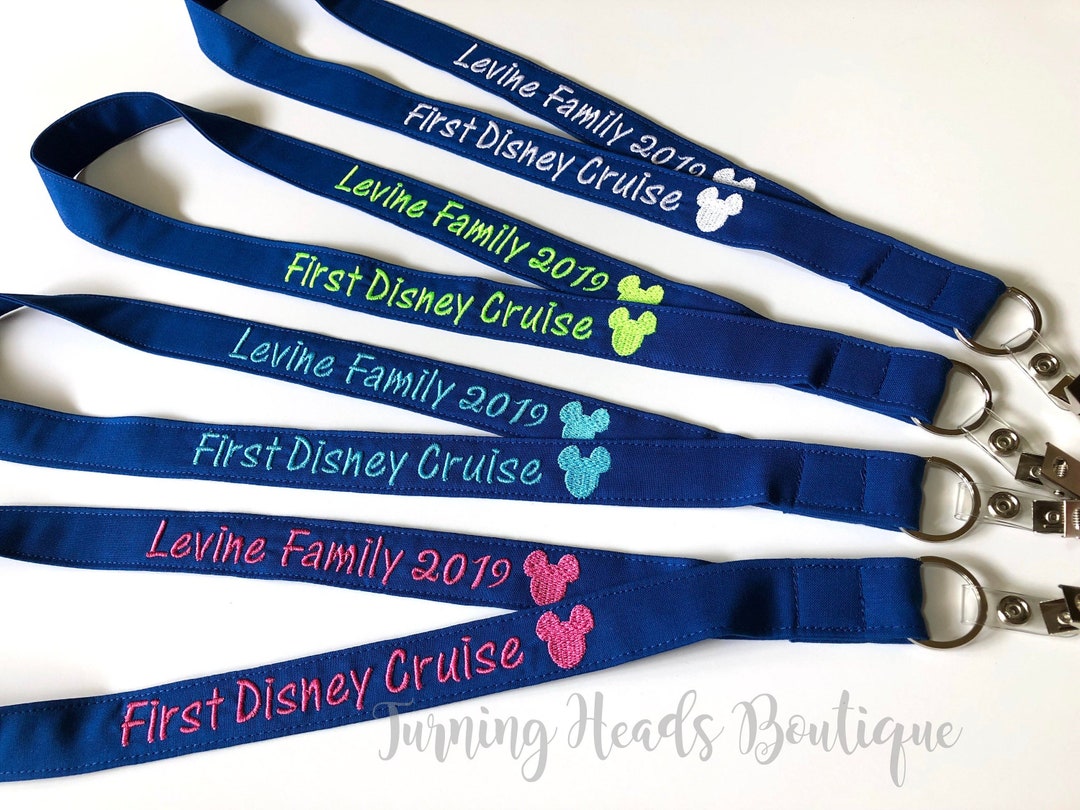 Disney Cruise Lanyard ID Badge Holder / Personalized / Family Reunion
