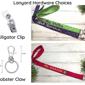 Portatarjetas de identificación para maestras con cordón y diseño de MANZANA / Personalizado / Con monograma / Regalo de agradecimiento para maestras / Regalo para maestras de preescolar / Regalos para ella imagen 6